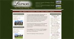 Desktop Screenshot of larsonfuneralhomes.com